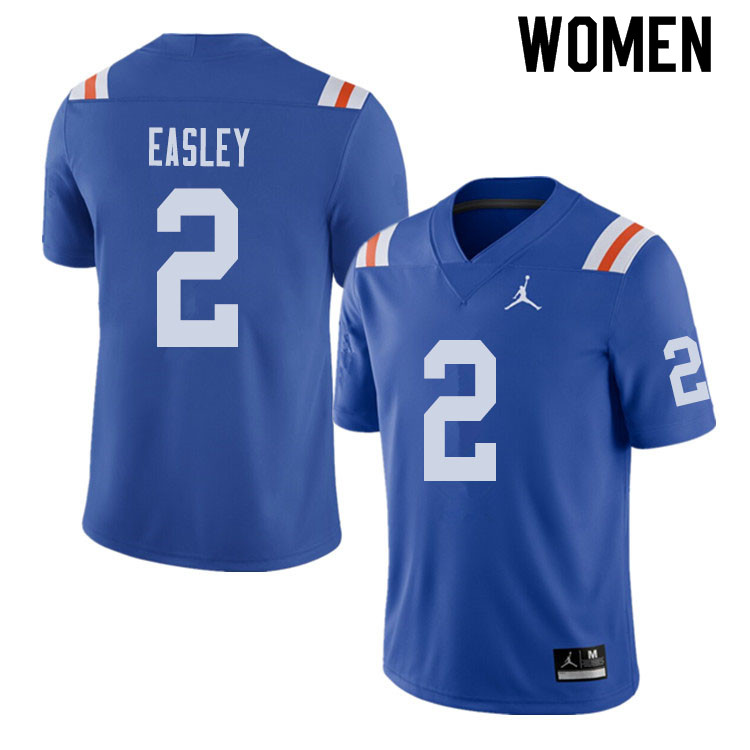 Jordan Brand Women #2 Dominique Easley Florida Gators Throwback Alternate College Football Jerseys S